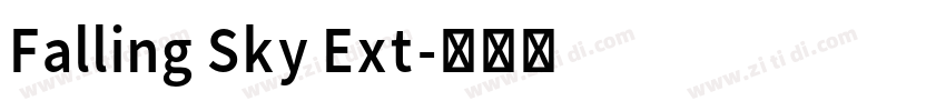 Falling Sky Ext字体转换
